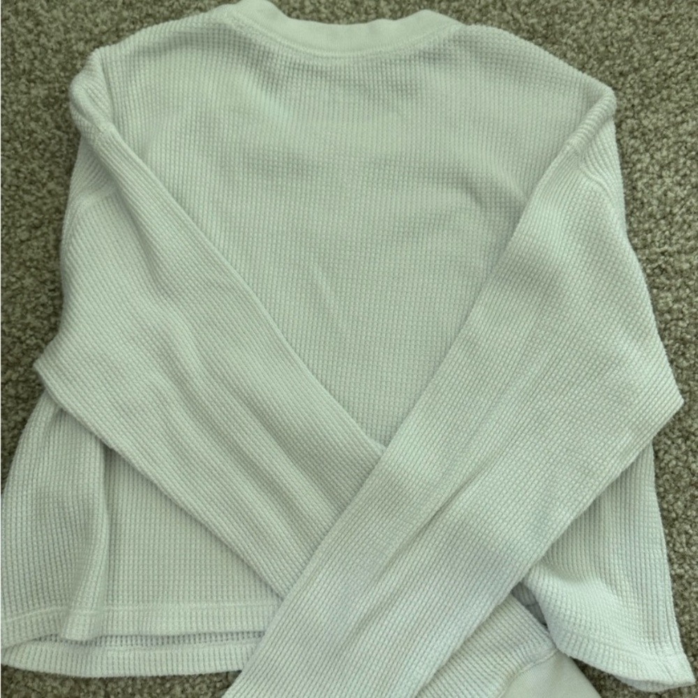 Abercrombie 2pack Cropped Waffle Longsleeves Soft AF - Picture 3 of 8